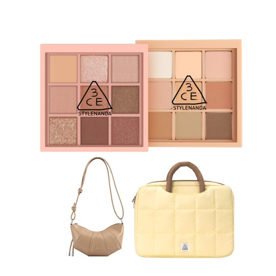 3CE Sanxi Jade Nine Color Eyeshadow Palette Sea Salt Bread Pan