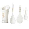 Double gun Chinese style ceramic chopstick storage box drain