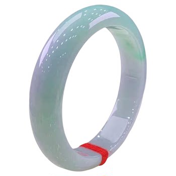 Jade changqing burmese jade bracelet white background solid color real jade authentic ice transparent wide version imperial concubine jade bracelet jewelry