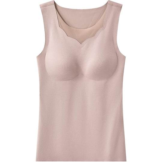 【舒暖】曼妮芬舒适芒果杯带杯背心含羊毛女士无痕打底衣20210584