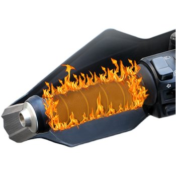 Motorcycle electric heated handlebar cover anti-slip