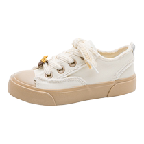 Pull back womens shoes canvas shoes womens 2024 new thick-soled versatile white shoes niche original skate shoes womens summer