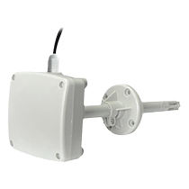 Pipe wind speed sensor temperature and humidity 485 air volume transmitter analog high-precision air duct type wind speed measuring instrument