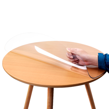 Round coffee table cushion dining table cushion soft glass pvc modern