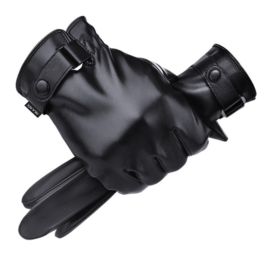 Heilan House sheepskin gloves with touch screen, thickening and velvet