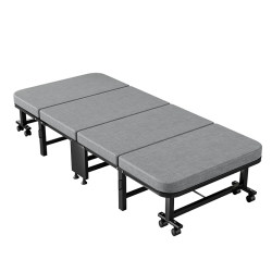 National Standard Nap Folding Bed for Office Nap, New Type of Home Adult Recliner, Hospital Companion Single Bed, Camping Bed