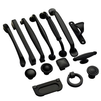 American black simple cabinet door cabinet drawer handle