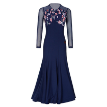 Danbaoluo modern dance skirt 2024 new ballroom dance dress performance skirt V-neck practice skirt national standard dance swing