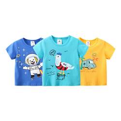 ເສື້ອຍືດແຂນສັ້ນ M boys 2024 summer new children's clothes children's baby summer round neck bottoming shirt trendy tx-a886