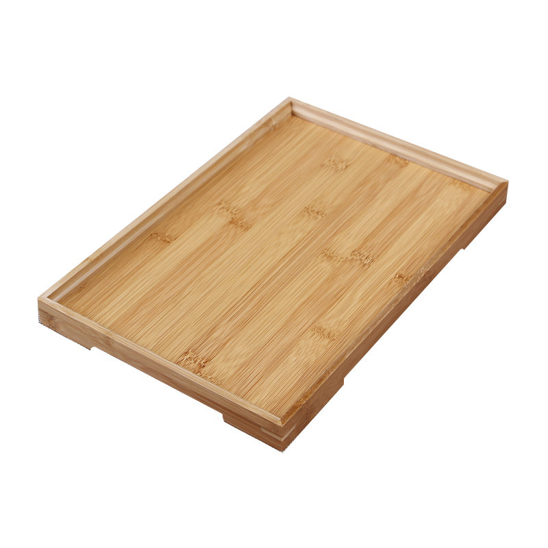 Japanese tea set bamboo and wood tea tray teapot water cup plate rectangular wooden plate hotel restaurant tray pastry tray