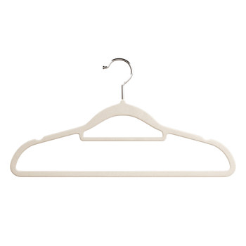 Flocking clothes hanger household clothes anti-slip organizer special