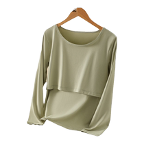 Maternity autumn clothes and autumn trousers set thermal underwear pregnancy postpartum and lactation period pajamas pure cotton base layer confinement clothes autumn clothing