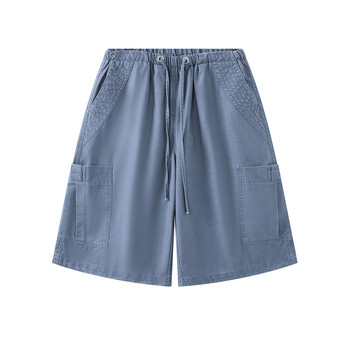 Huanghuangjia distressed overalls ກາງເກງກາງເກງສັ້ນ