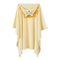 Baby blanket toddler shawl blanket childrens shawl cloak winter thickened lunch break blanket cloak wool blanket bath towel