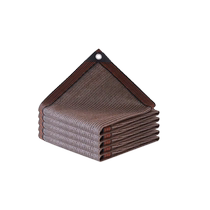 Brown sunshade net thickened and encrypted sunscreen net shade net light-shielding net sunshade insulation shade for external building