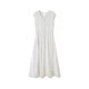 XWI Xinwei seaside resort style modal sleeveless dress women's summer waist slimming white skirt