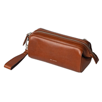 one leather genuine leather pipe storage bag portable grain bag tobacco bag pipe storage box