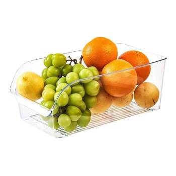 Cabinet storage box open-end transparent fresh-keeping box household refrigerator vegetables, fruits, eggs, kitchen storage decoration tool