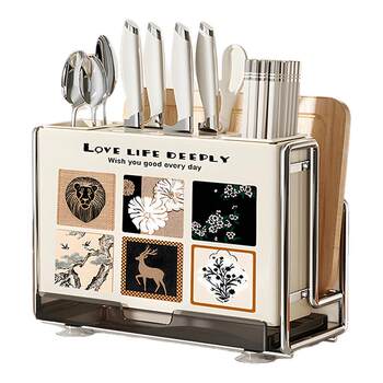 Medieval style knife holder kitchen storage rack