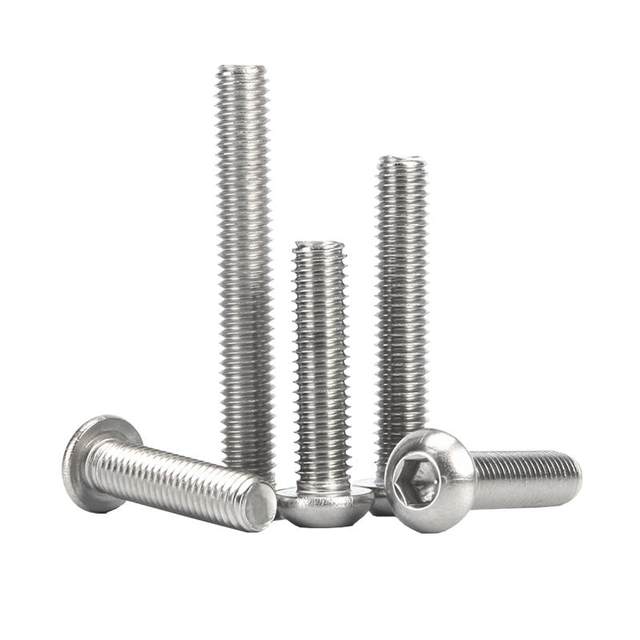 304 stainless steel hexagon screw semicircular head