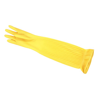 Extra long latex gloves 55CM extra long beef tendon thickened rubber leather waterproof and durable kitchen dishwashing cleaning housework