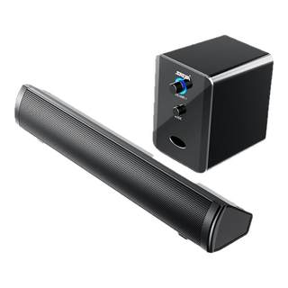 赛达SADA电脑音响台式家用小型音箱重低音炮有线2.1笔记本长条式