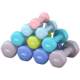 Plastic dipped iron dumbbells for arm training
