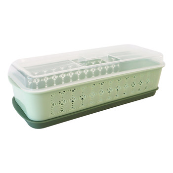 Extended tableware with lid plastic storage rack chopstick box