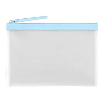 Pvc waterproof file bag transparent large capacity stationery bag