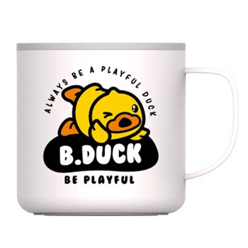 B.duck little yellow duck children's milk cup