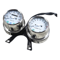 Ranger gn coffee retro motorcycle modified stainless steel instrument dual meter odometer tachometer code meter meter