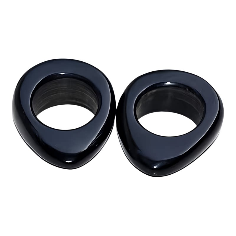 Black buffalo horn natural material ring foot massager