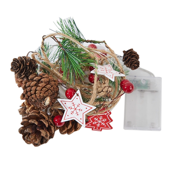 Creative christmas pine cone lighting led scene layout