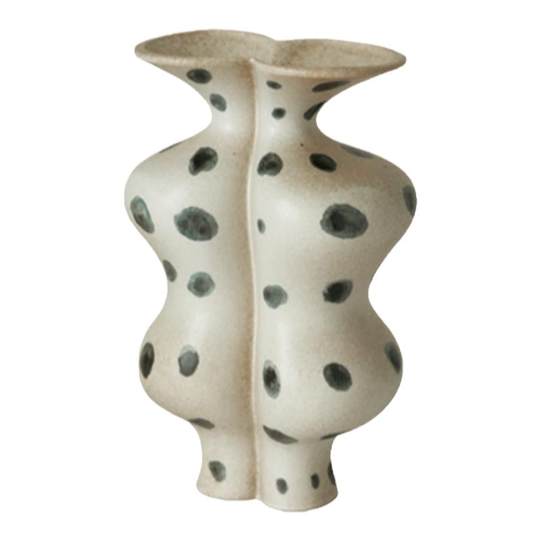 栗石法式中古风手绘陶瓷小花瓶摆件新中式民宿客厅餐桌面绿植花盆