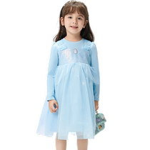 Balabala girls dresses for going out childrens skirts national fashion big childrens national style mesh skirts fashion