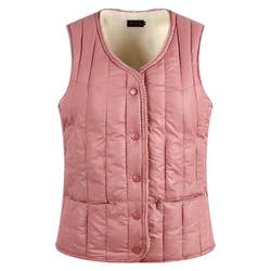 2023 winter down cotton vest for women with velvet inner wear grandma thickened warm vest vest for middle-aged and elderly mothers