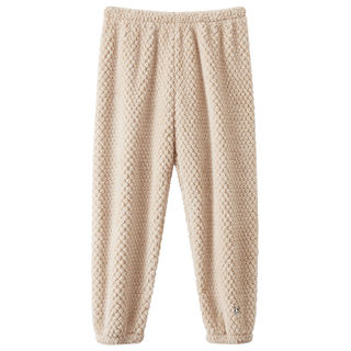 Red bean thickened warm coral velvet single pair of pajamas