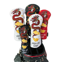 HELLO NRC China Dragon Golf Club Set Full Set Wood Club Cover Head Protective Cover Cap Cover Waterproof PU