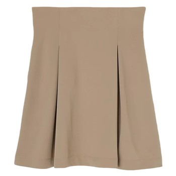 MOUSSY summer new university style new high-waisted A-shaped pleated skirt for women 010FAS30-5710