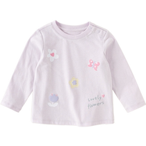 David Bella girls long-sleeved T-shirt childrens cotton top 2024 autumn new style baby girls style bottoming shirt