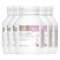 (Self-operated) Australian bioisland Baiao Langde pregnant women seaweed oil DHA during pregnancy and lactation 60 capsules * 5 bottles