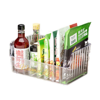 Xianjuan spice storage box kitchen household multi-function compartment tray bagged multi-grid integrated spice jar storage rack