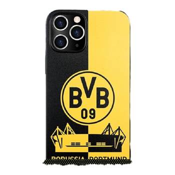 Prussia Dortmund BVB fans ກໍລະນີໂທລະສັບກິລາບານເຕະຕໍ່ຂ້າງ Huawei Apple iPhone ກໍລະນີປ້ອງກັນບາງໆ