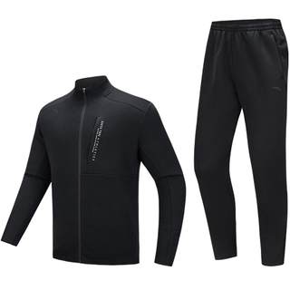 安踏运动套装男款2025冬季新款男装男士外套加绒保暖运动服两件套