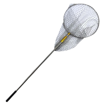 Imported stainless steel Dali horse copy net telescopic positioning rod folding net head super hard fishing net full set of fishing gear