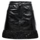 Vero Moda skirt 2025 spring new style small fragrant stitching sequined short skirt leather skirt 325111007