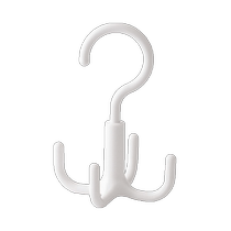 Lazy corner rotating four-claw hook wardrobe bag hat scarf storage artifact multi-purpose hanging rack storage rack