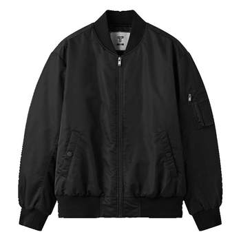 Men's thumb white shirt quilted cotton flight suit