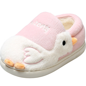 Shepherd's toe bag and baby's winter indoor cotton slippers