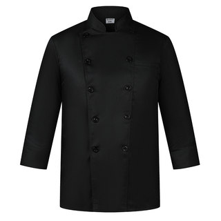 纯色厨师工作服长袖男秋冬餐饮酒店餐厅烘焙西点面包师厨房工衣女